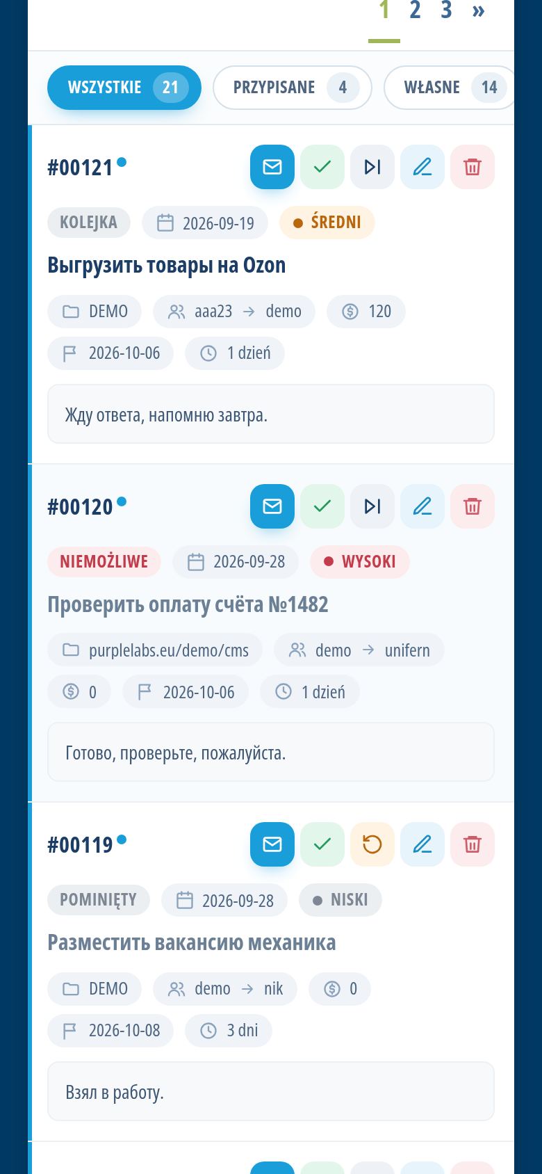 BoosterCRM w telefonie